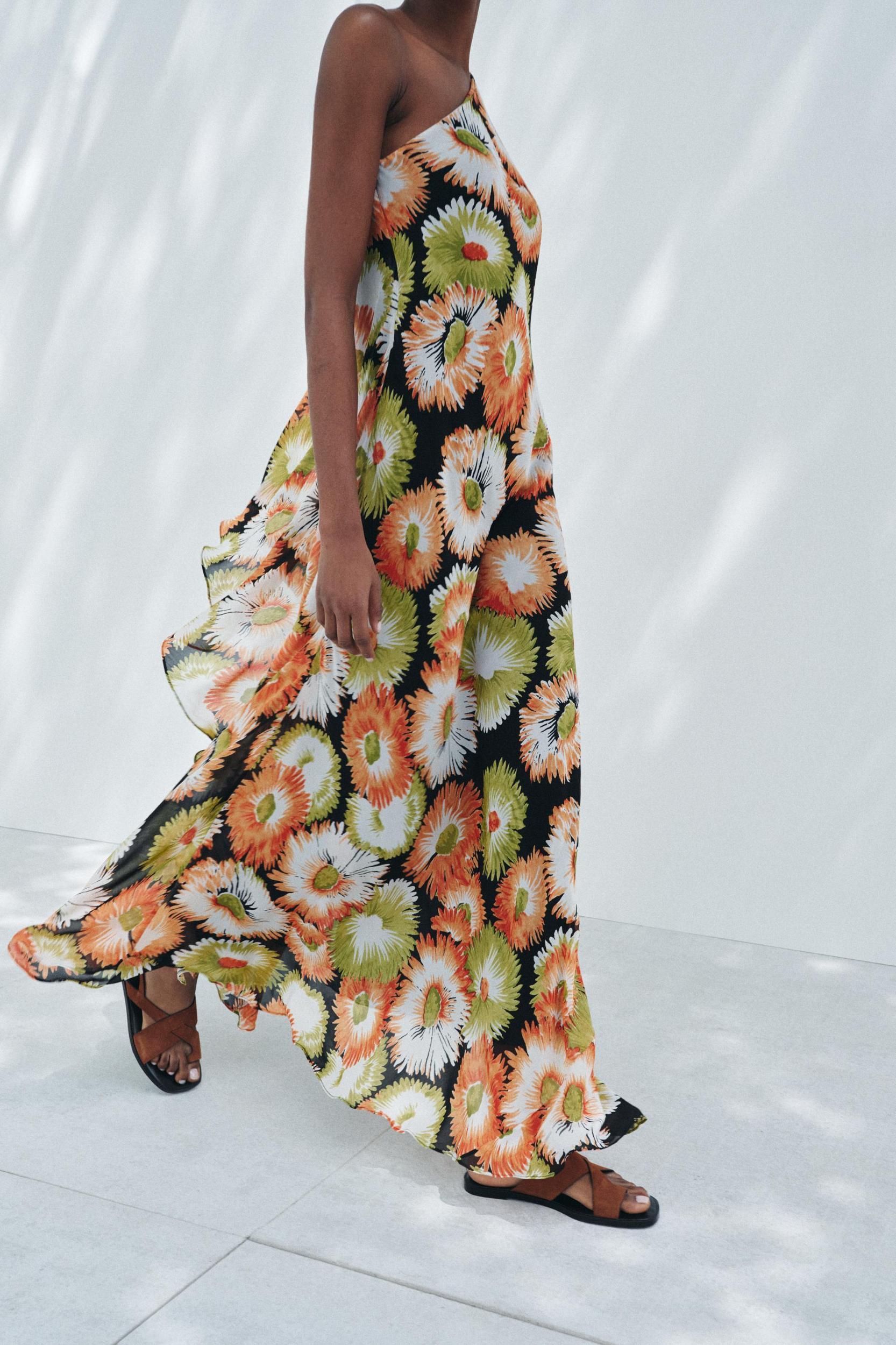 ZW COLLECTION ASYMMETRIC PRINT DRESS Product Image