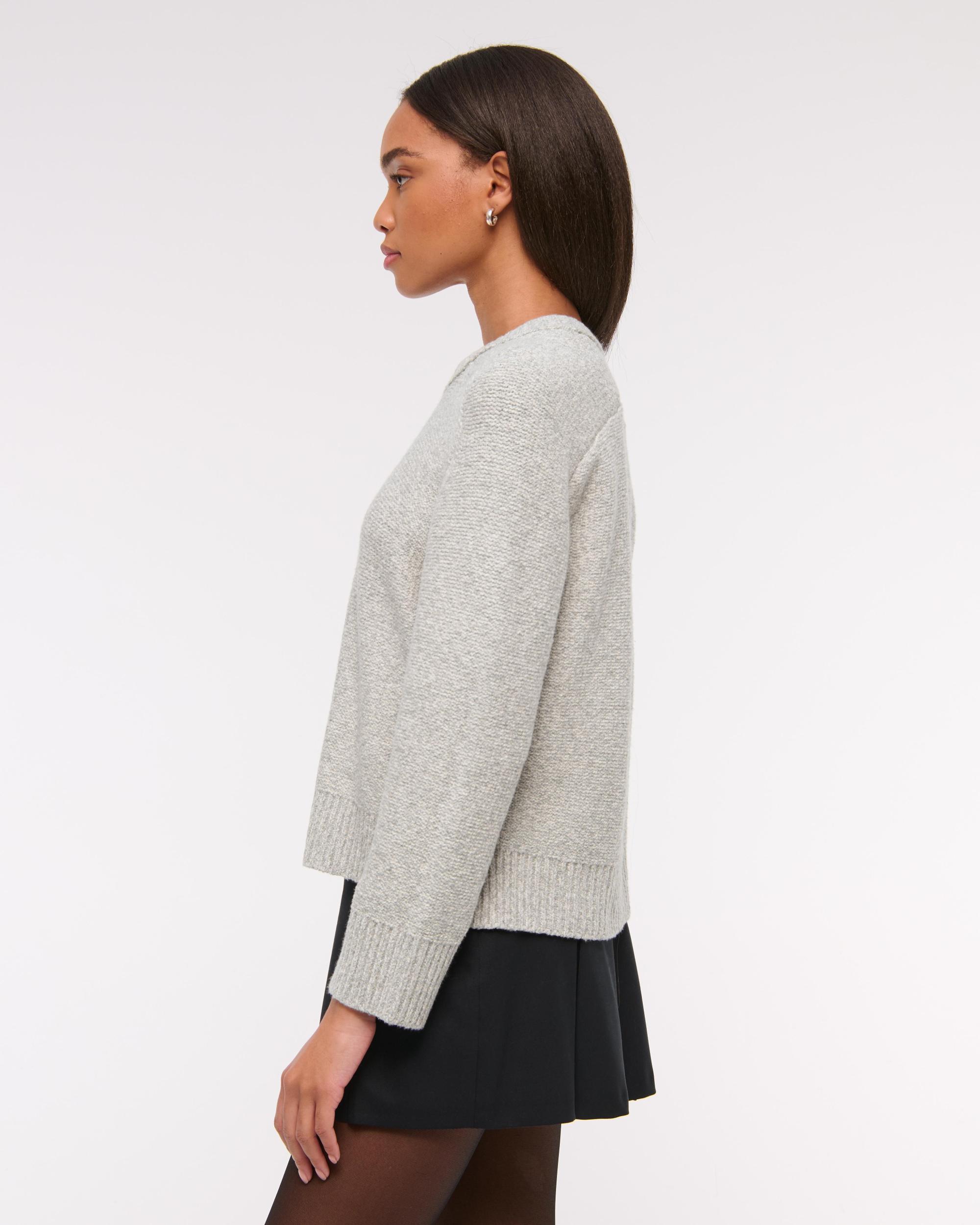 The A&F Madeline Textural Crew Sweater Product Image