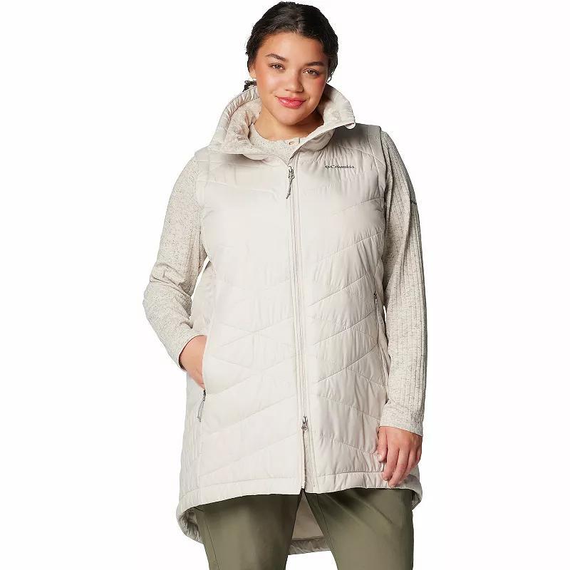 Plus Size Columbia Heavenly II Long Vest, Women's, Size: 1XL, Dark Grey Product Image