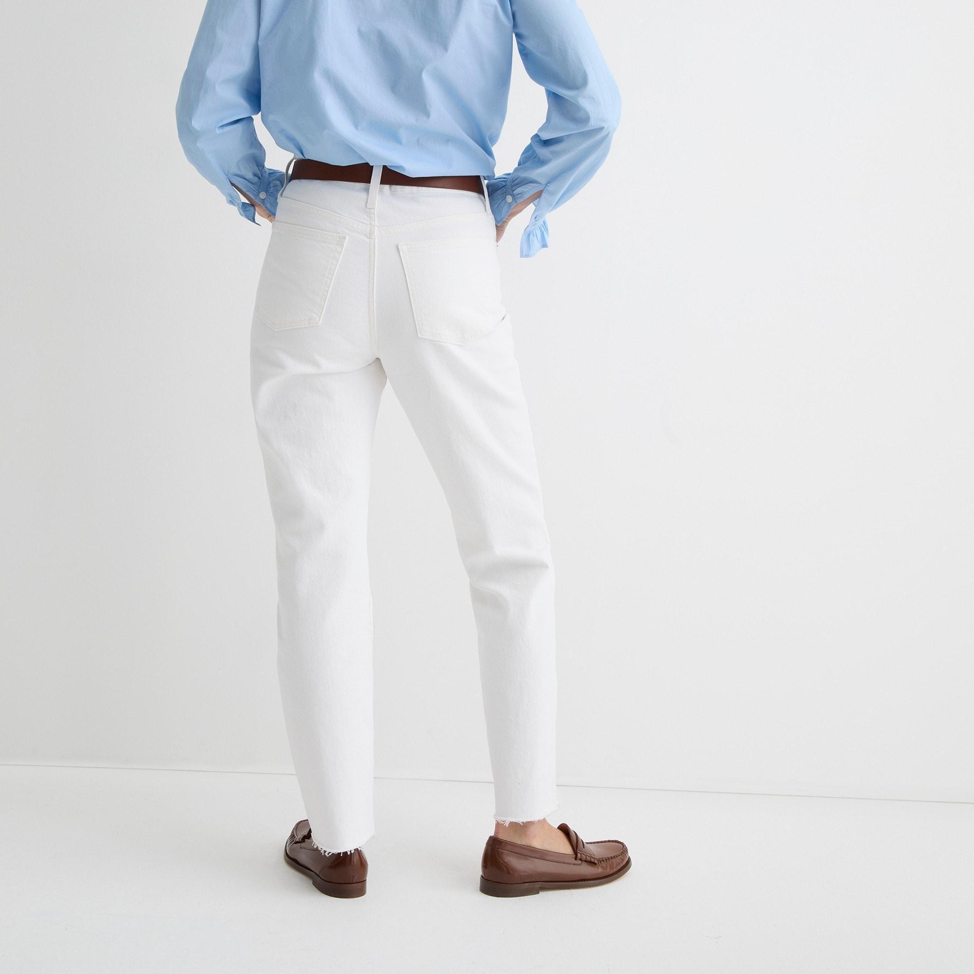 Slim boyfriend jean in white Product Image