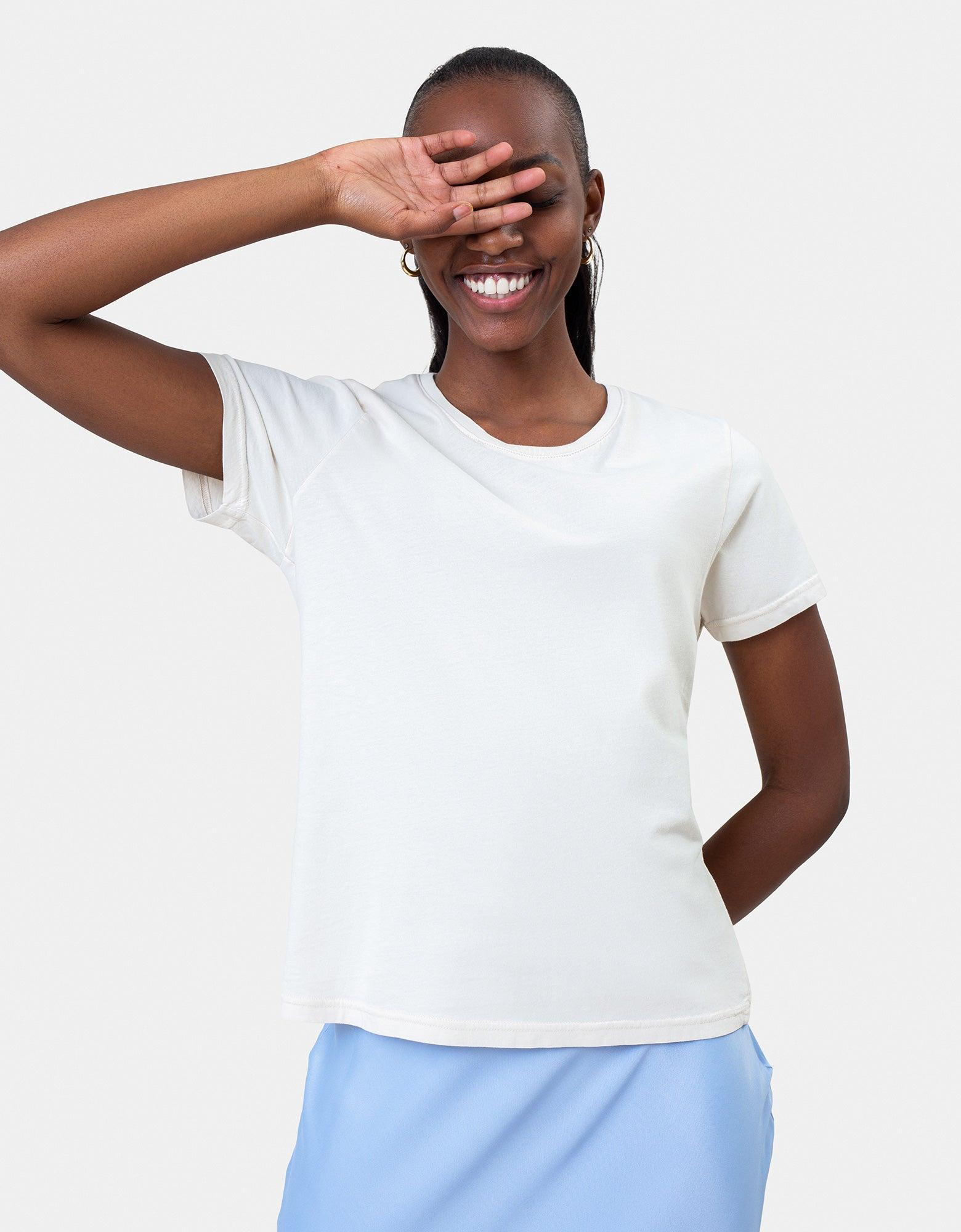 Women Light Organic Tee - Red Tangerine Product Image