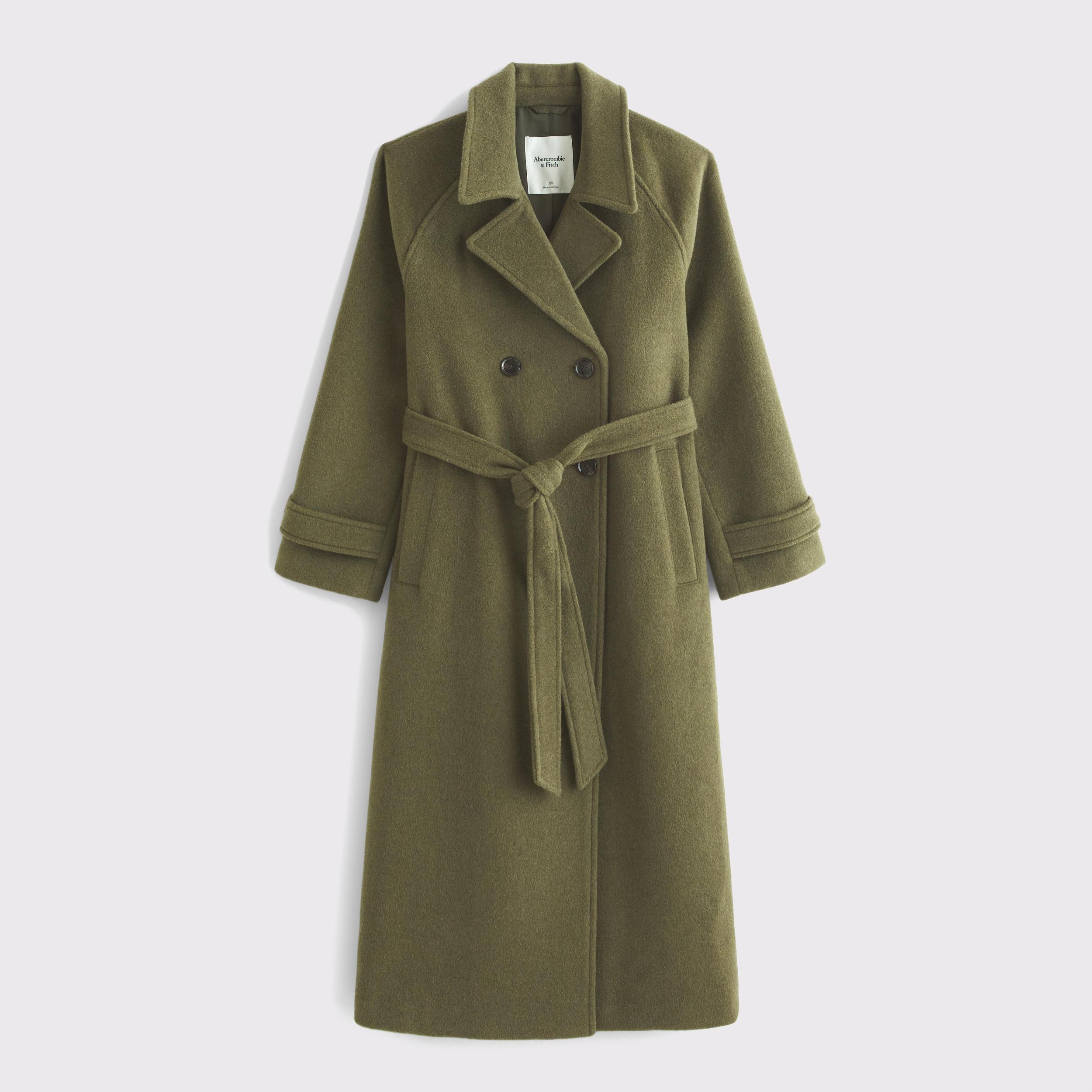 Wool-Blend Trench Coat Product Image