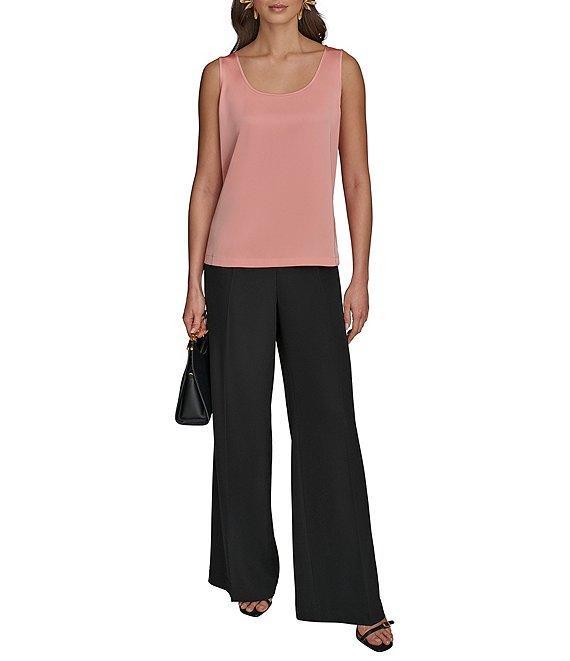 Donna Karan Charmeuse Scoop Neck Sleeveless Layering Cami Product Image