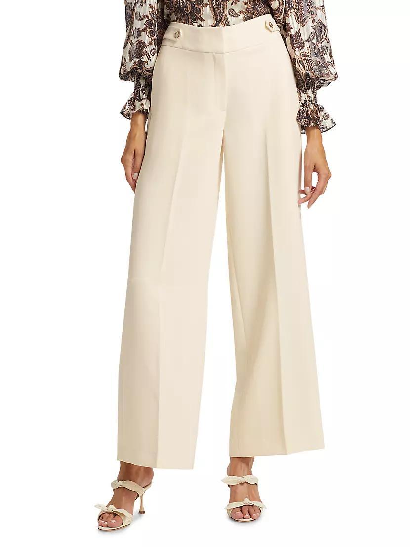 Womens Angelica Wide-Leg Trousers Product Image