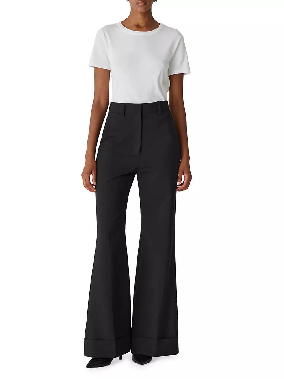 High-Waist Suiting Trousers Product Image