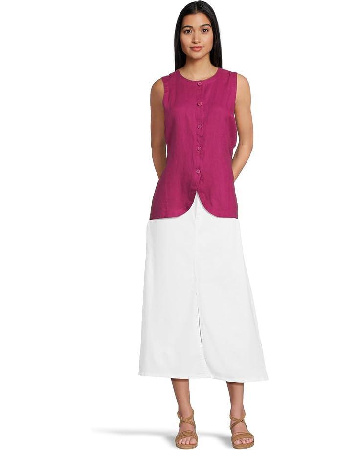 Organic Cotton Pucker Calf Length Lantern Skirt Product Image