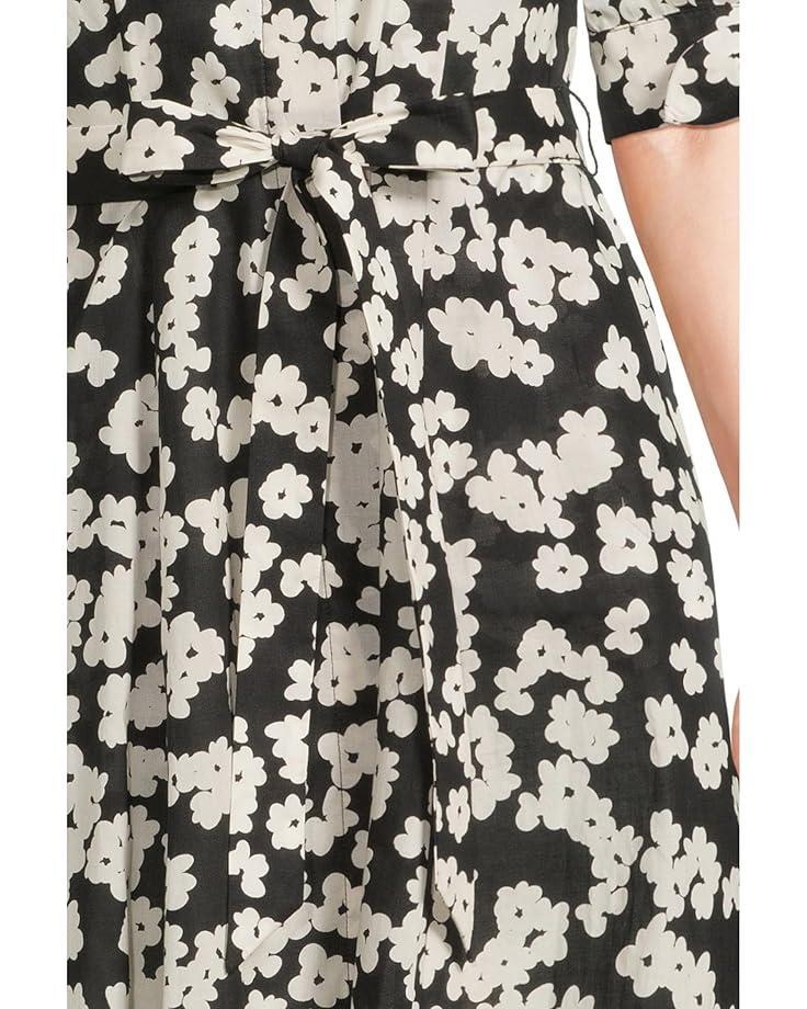 Belted Floral Cotton Aline Product Image