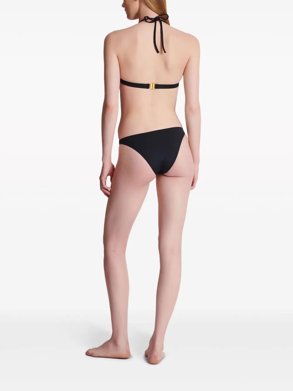 logo-print triangle bikini set Product Image