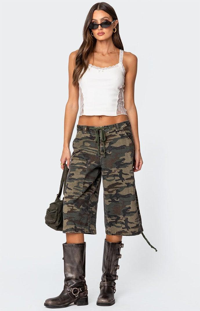 Edikted Women's Lacey Paneled Tank Top Product Image