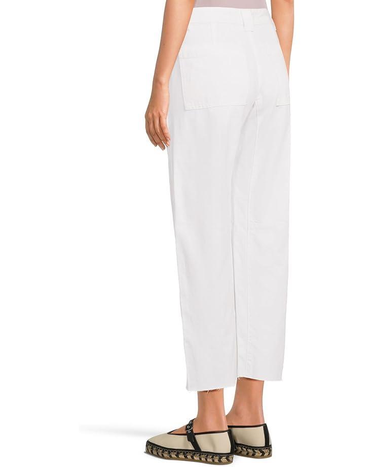 Low Slung Baggy Crop in Pure White Product Image
