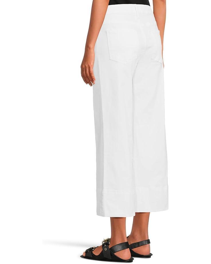 Gwen High-Rise Wide Leg Raw Hem 5 Pockets Zipper Fly Product Image