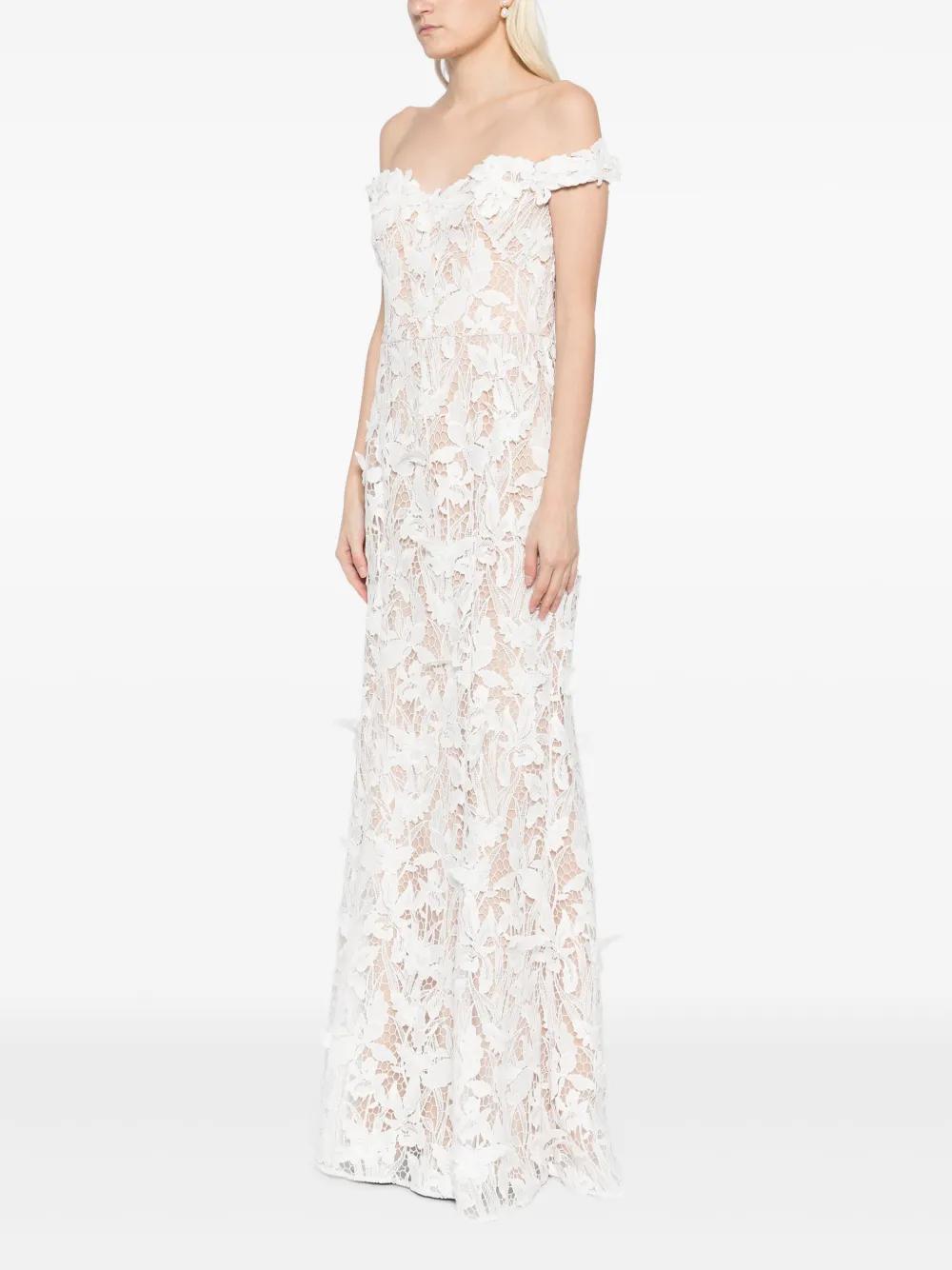 lace-detailing gown  Product Image