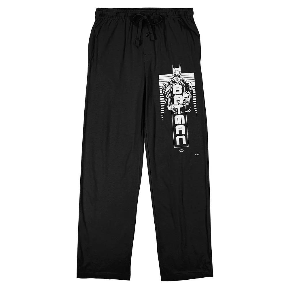 Men's Batman Core Pajama Pants, Size: Large, Black Product Image