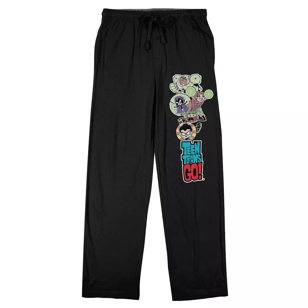 Men's Teen Titans Go Sleep Pants, Size: XXL, Black Product Image