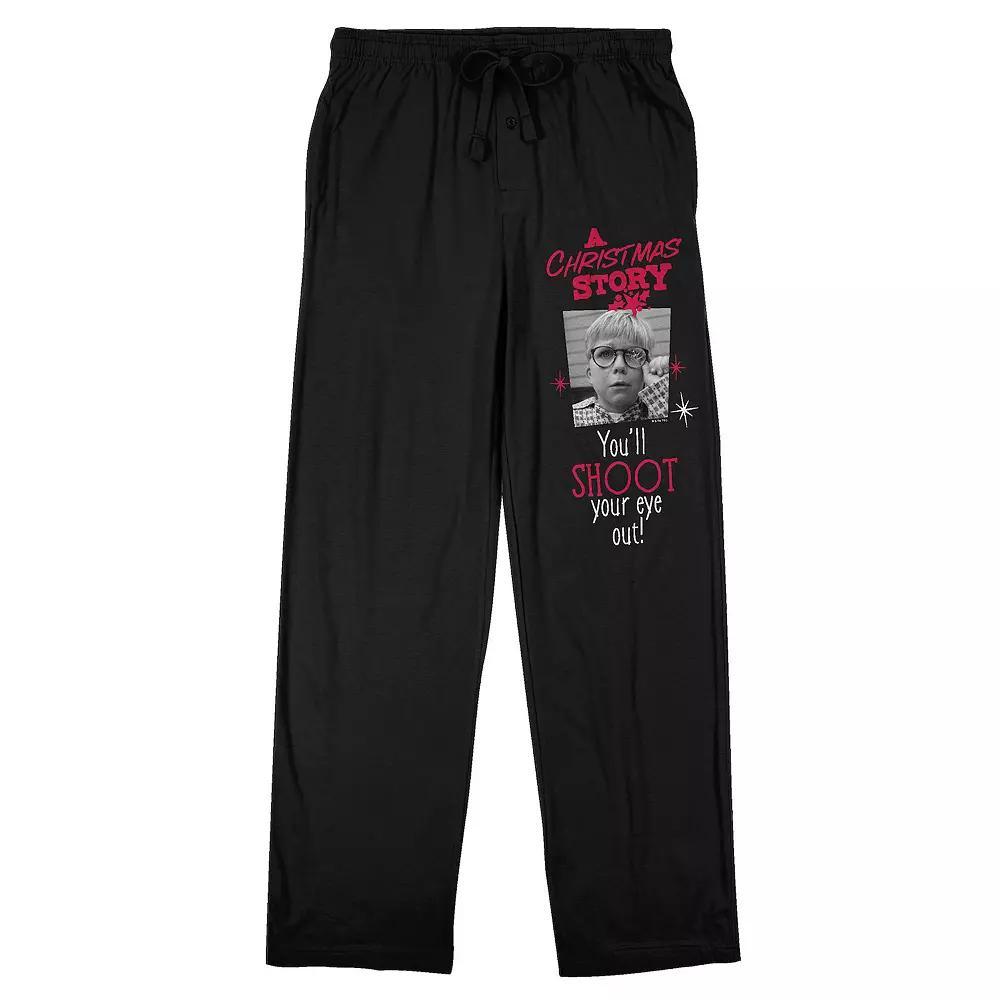 Men's A Christmas Story "You'll Shoot Your Eye Out!" Sleep Pants, Size: XXL, Black Product Image