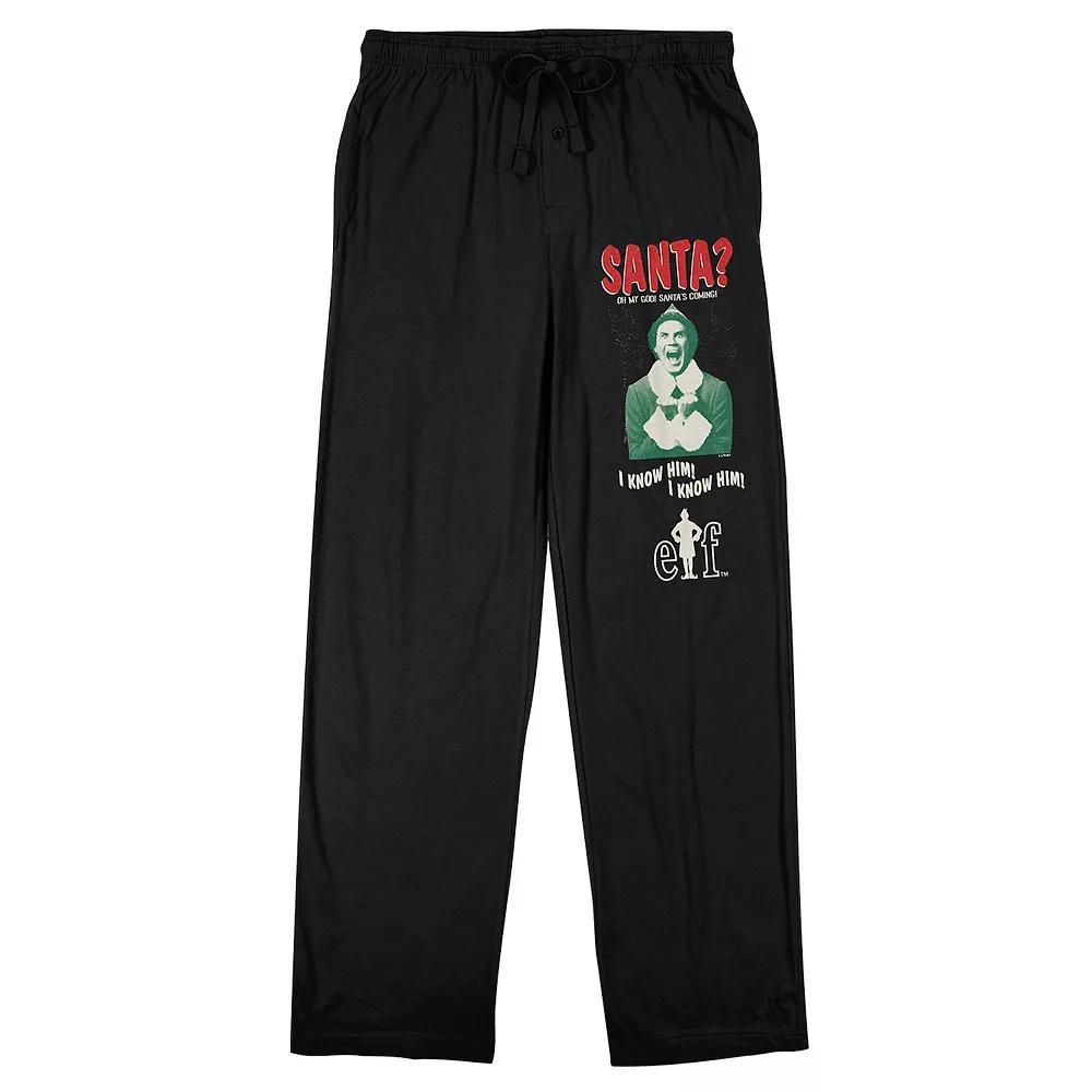 Men's Elf Buddy the Elf Pajama Pants, Size: XXL, Black Product Image