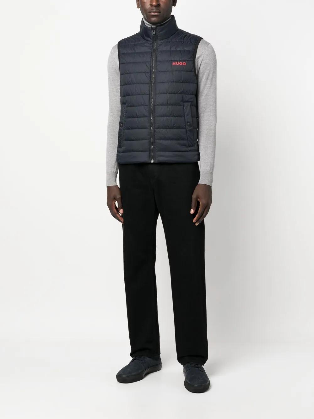 logo-printed padded gilet Product Image