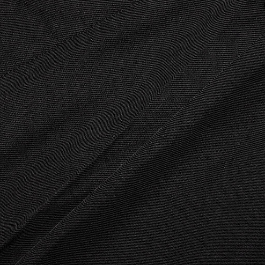 Wide Fit Mini Shorts with Double Pleats - Black Male Product Image