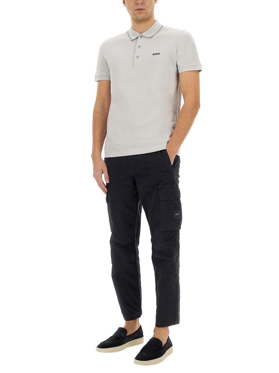 HUGO BOSS Polo Paule 4 In Grey Product Image