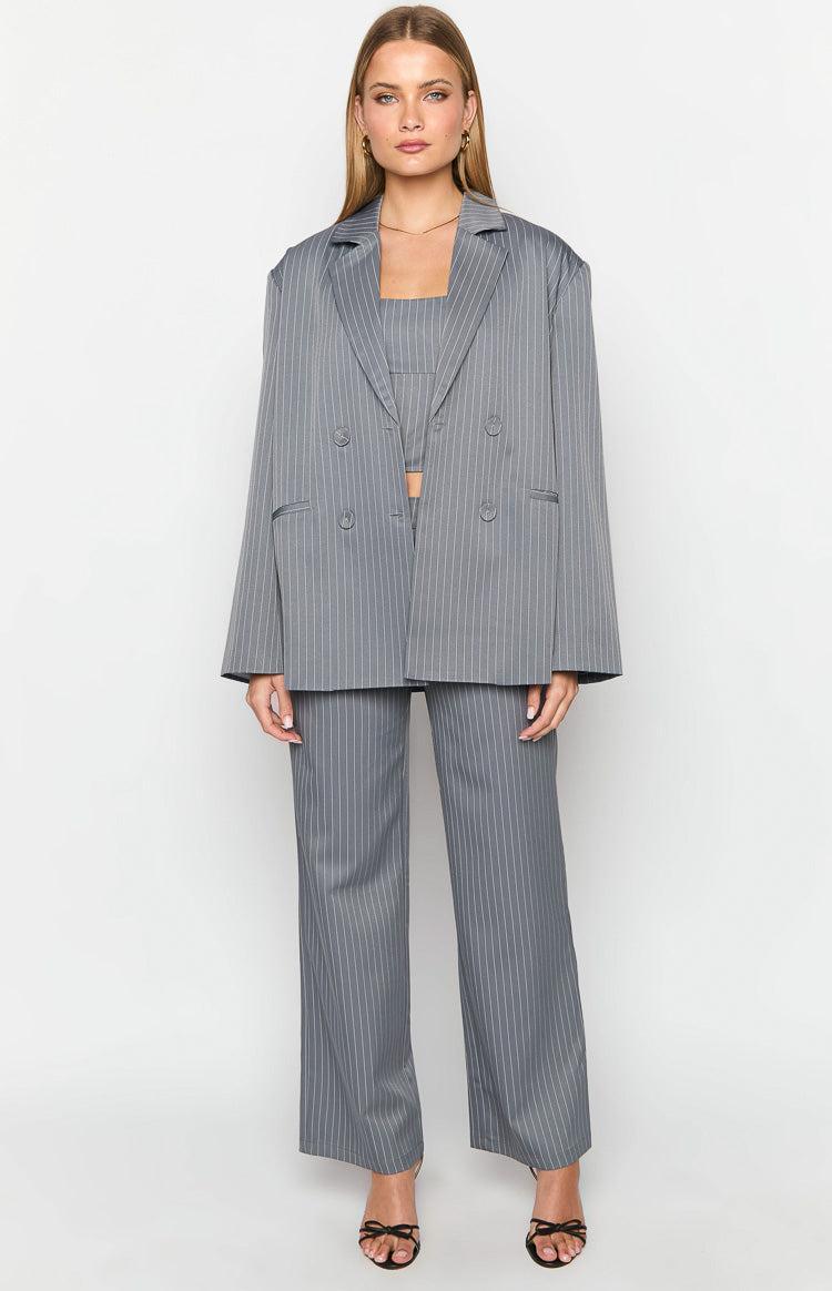 Louis Grey Striped Top Girls Product Image