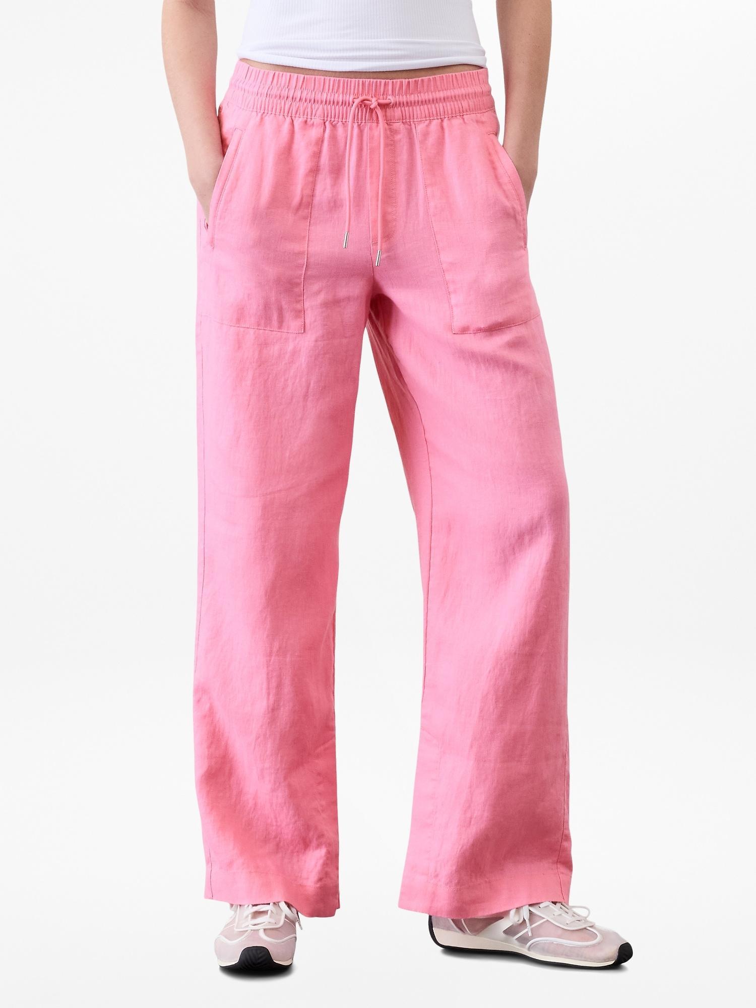 Retreat Linen High Rise Wide Leg Pant Product Image