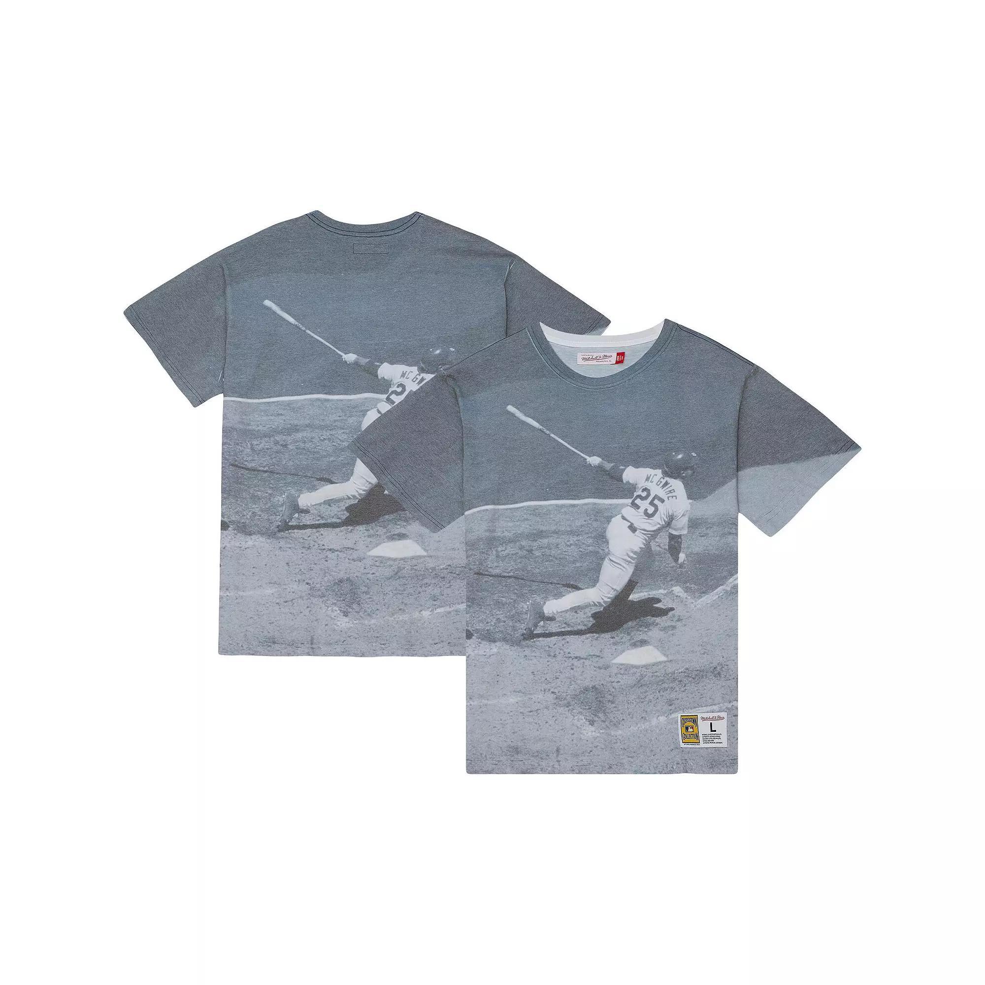 Men's Mitchell & Ness Mark McGwire St. Louis Cardinals Cooperstown Collection Highlight Sublimated Player Graphic T-Shirt, Size: Small, White Product Image
