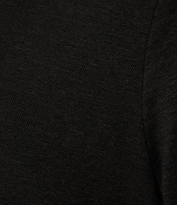 Eileen Fisher Linen Jersey Round Neck Long Sleeve Top Product Image