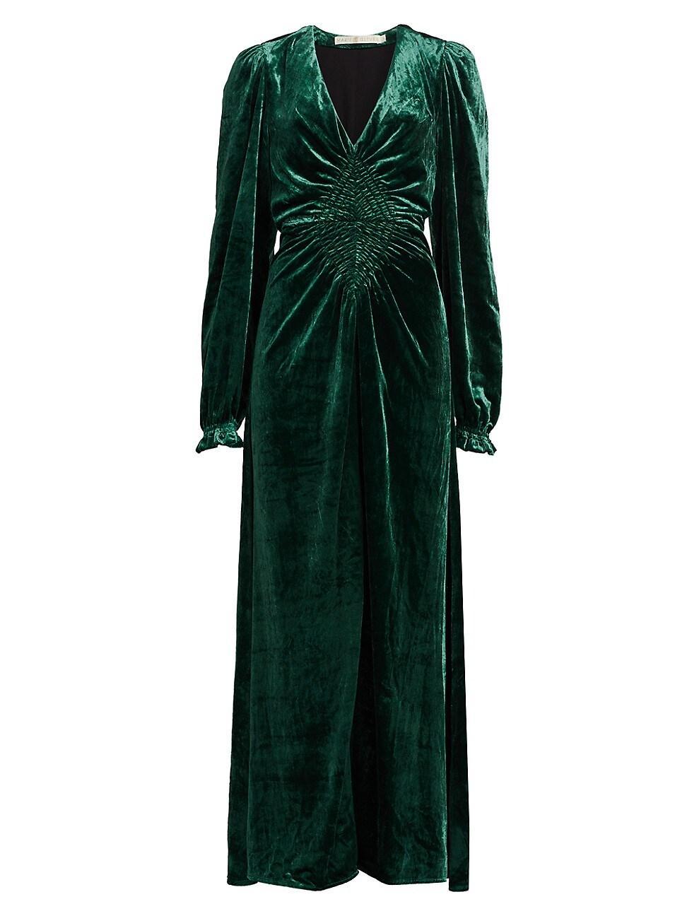 Womens Elsabeth Velvet Maxi-Dress Product Image