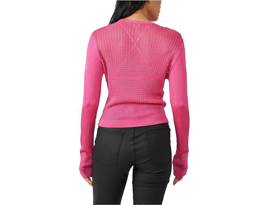 Free People H20 Crew Pullover (Hibiscus Highlight) Women's Clothing Product Image
