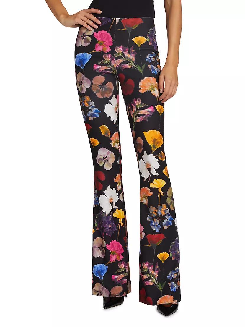 Floral Boot-Cut Pants Product Image