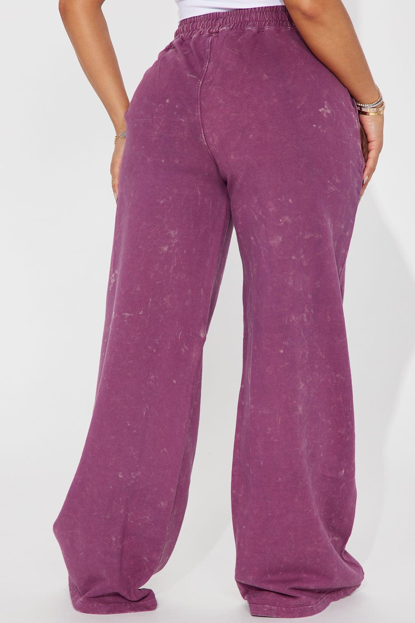 Chill Side Lounge Pant - Plum Product Image