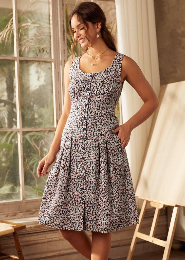 Seeking Out Sunshine Fit And Flare Dress Product Image