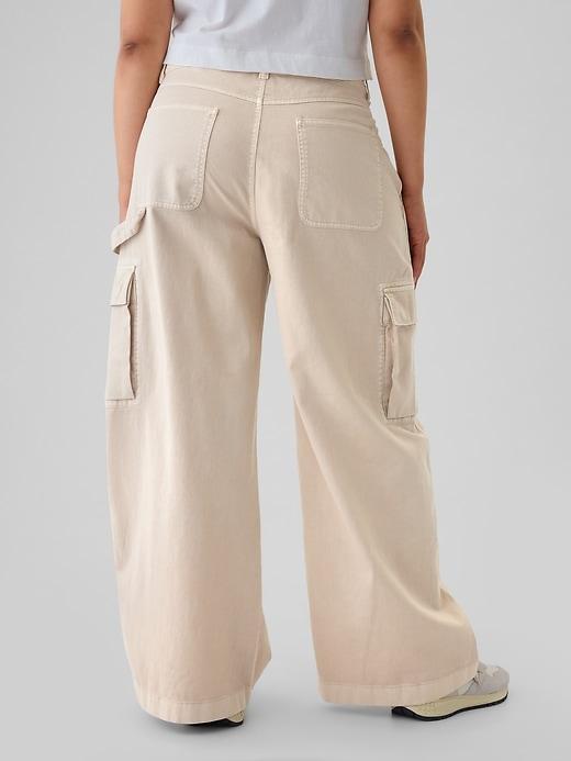 Mid Rise Cargo Baggy Khakis Product Image