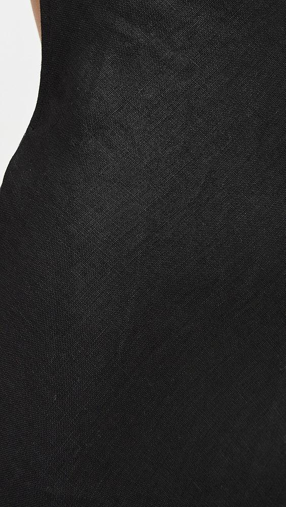 VRG GRL Opal Linen Maxi Dress Black | Shopbop Product Image
