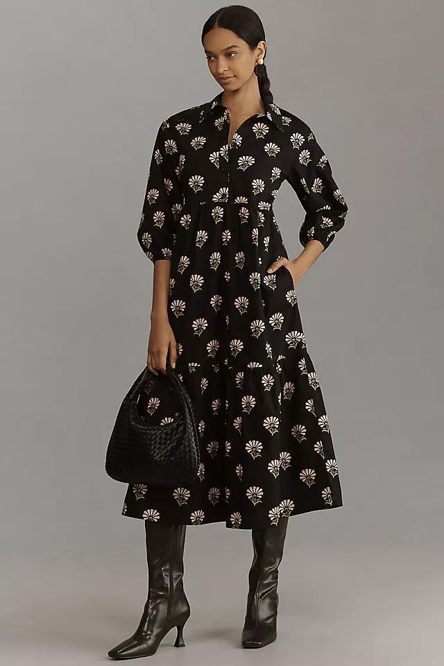 The Bettina Tiered Shirt Dress by Maeve Product Image