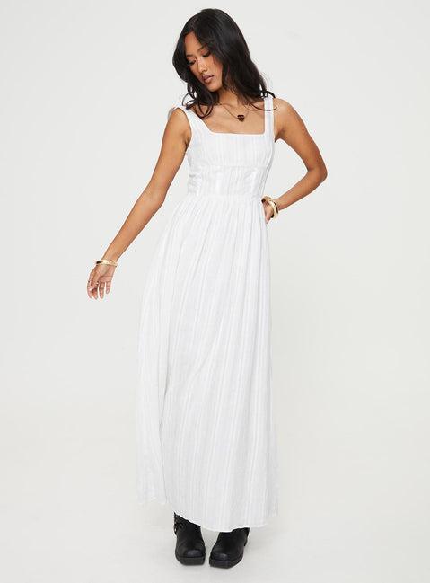 Lorinda Maxi Dress White Product Image