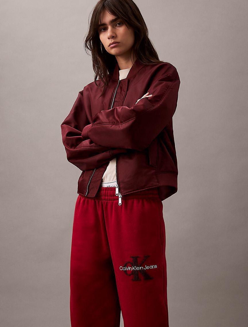 Chenille Monogram Logo Fleece Joggers Product Image