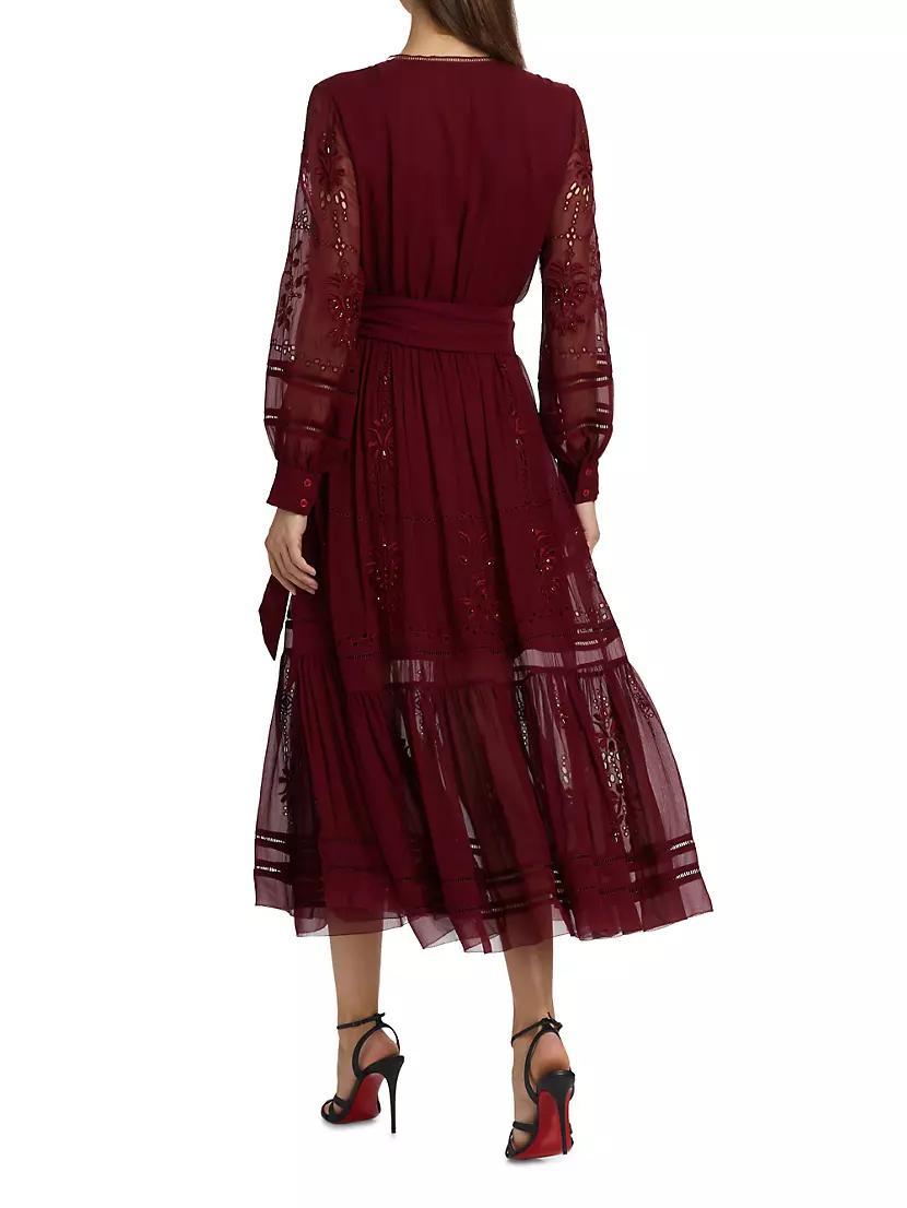 Sierra Silk Tie-Waist Maxi Dress Product Image
