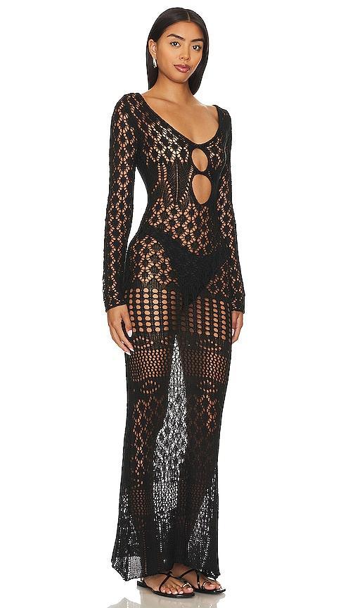 X Revolve Long Sleeve Crochet Maxi Dress SNDYS Product Image