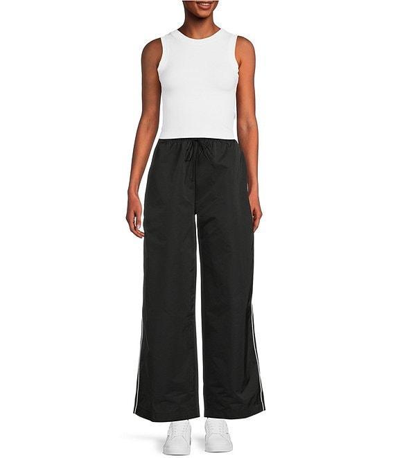 Double Zero High Rise Drawstring Wide Leg Pants Product Image