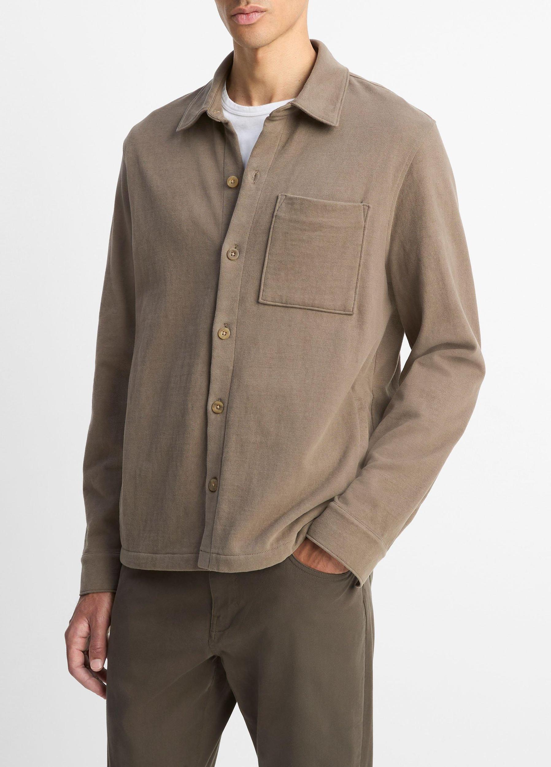 Heavy Sueded Cotton Shirt Jacket Product Image