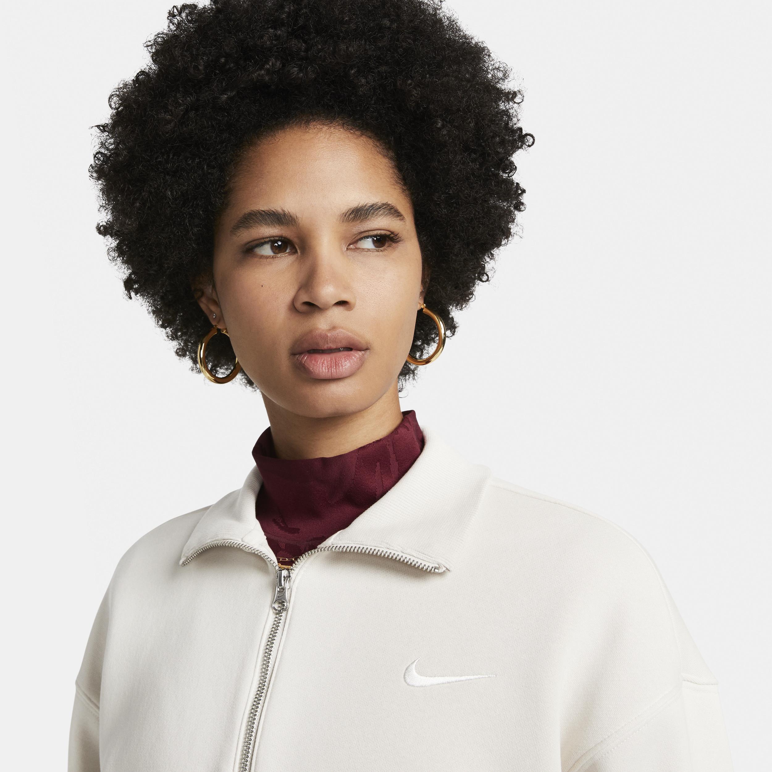 Nike Sportswear Phoenix Fleece Women's 1/4-Zip Cropped Sweatshirt Product Image