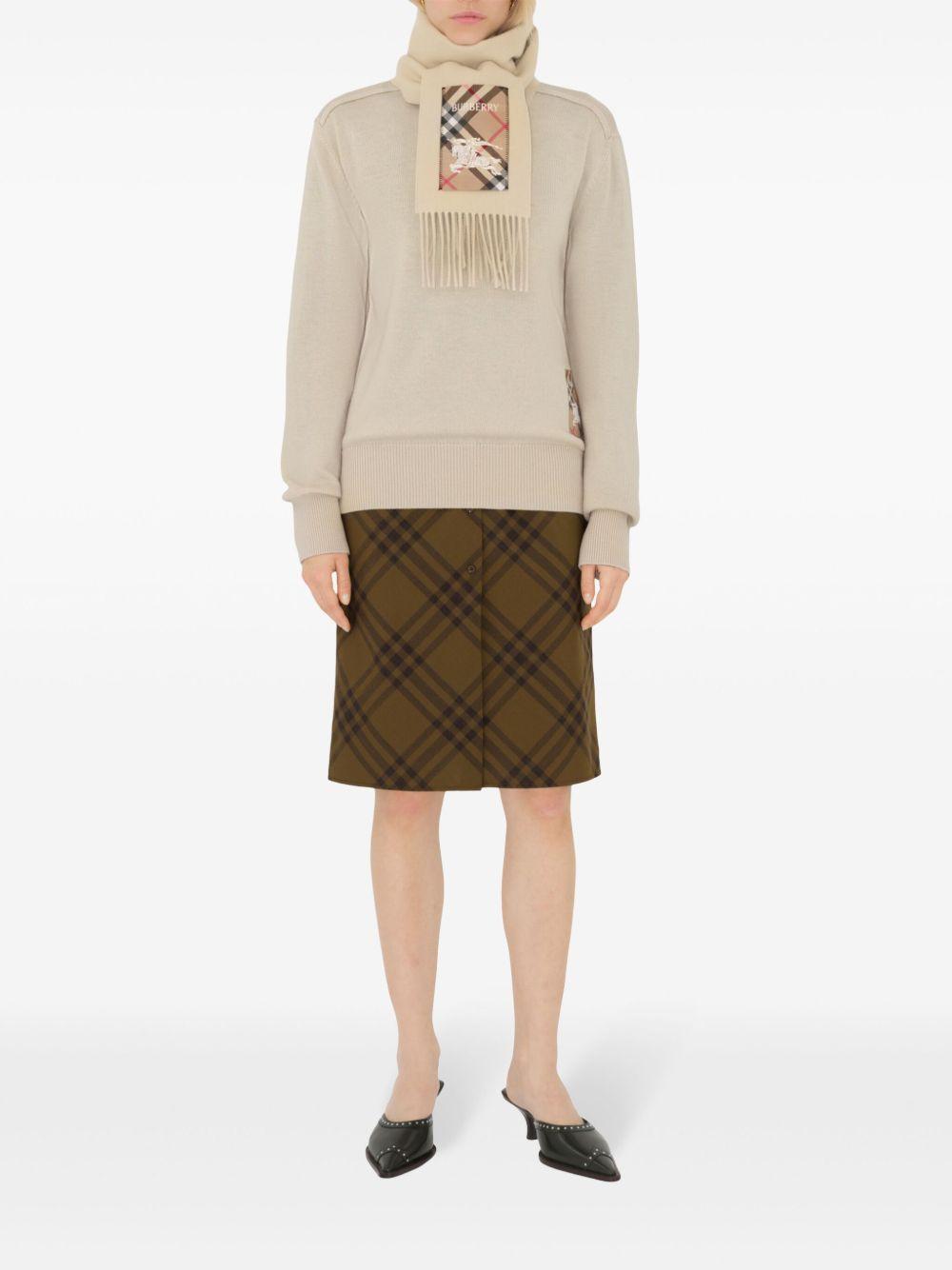 cashmere fringed scarf  Product Image