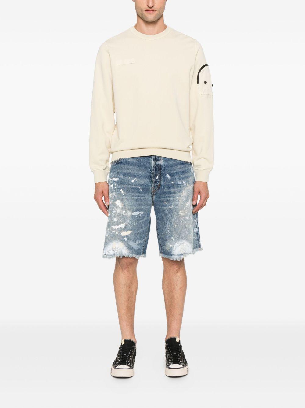 Ventura paint-splatter frayed shorts Product Image