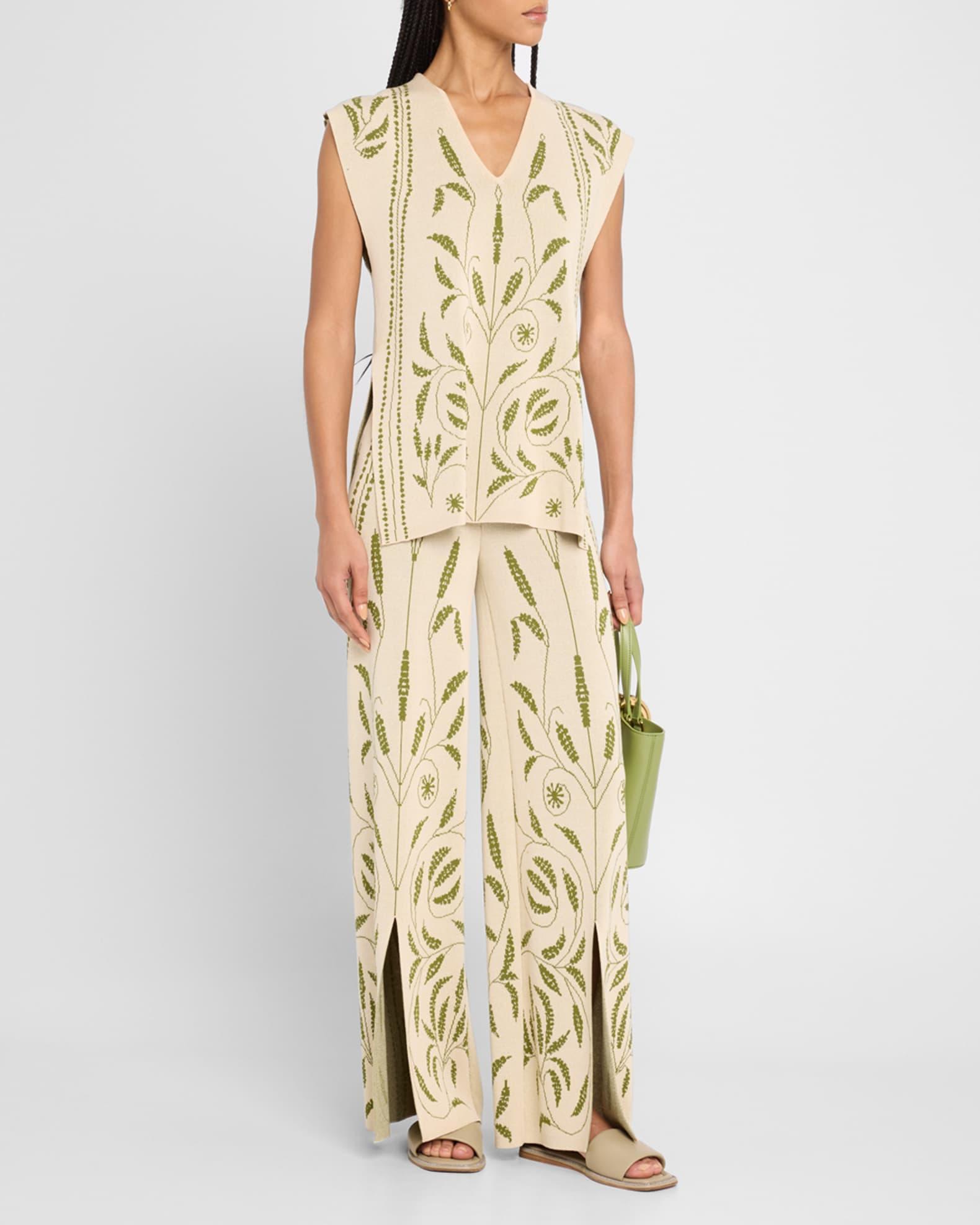Isolt Botanical Jacquard Knit Vest Product Image