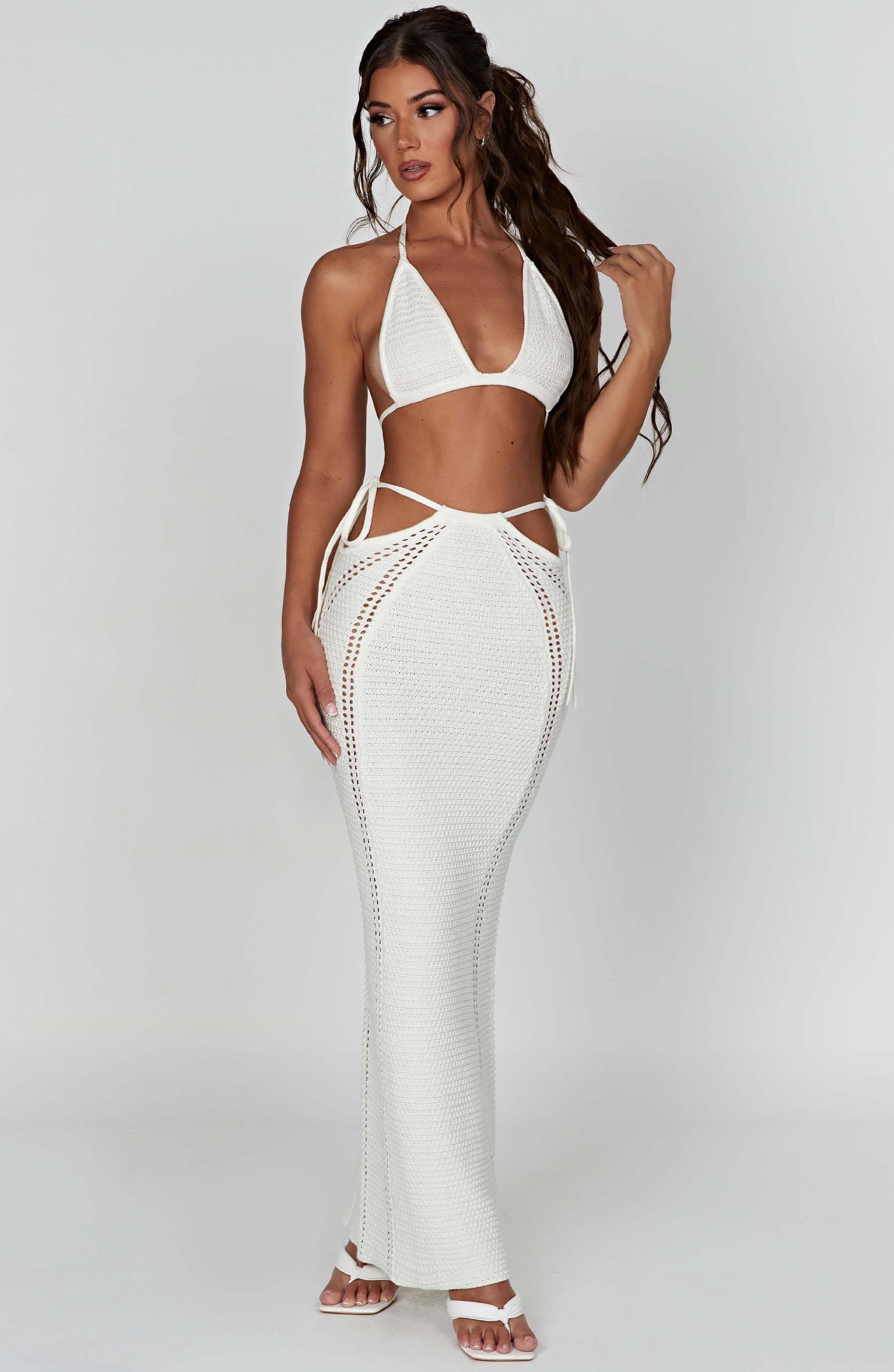 Jia Maxi Skirt - White Product Image