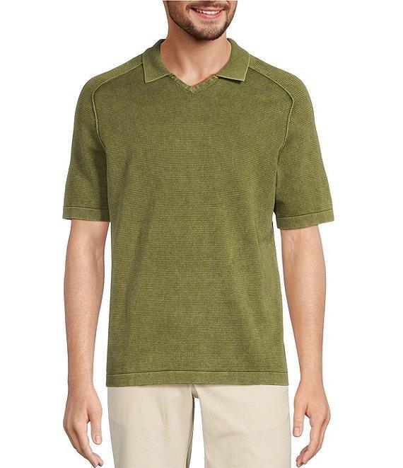 Tommy Bahama Saltwater V-Neck Short Sleeve Polo Shirt Product Image