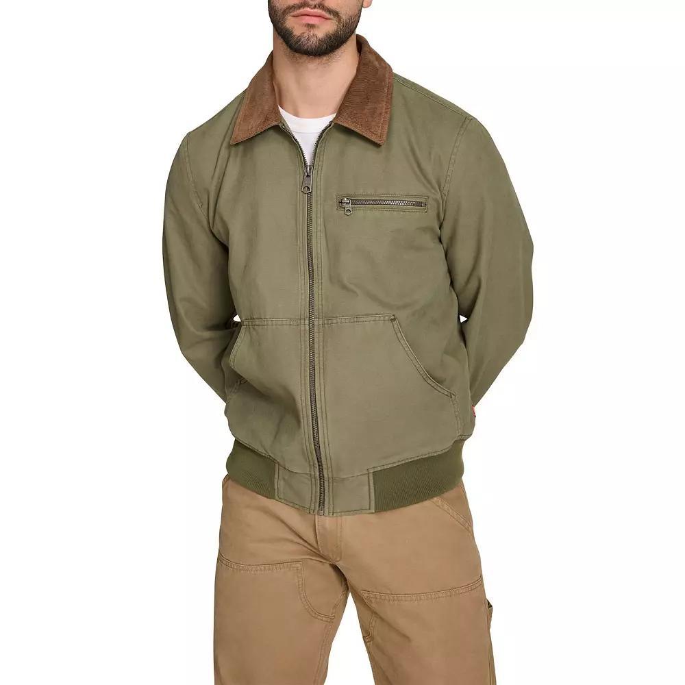 Men's Levi's® Denim Bomber with Laydown Collar, Size: Small, Purple Leaf Product Image