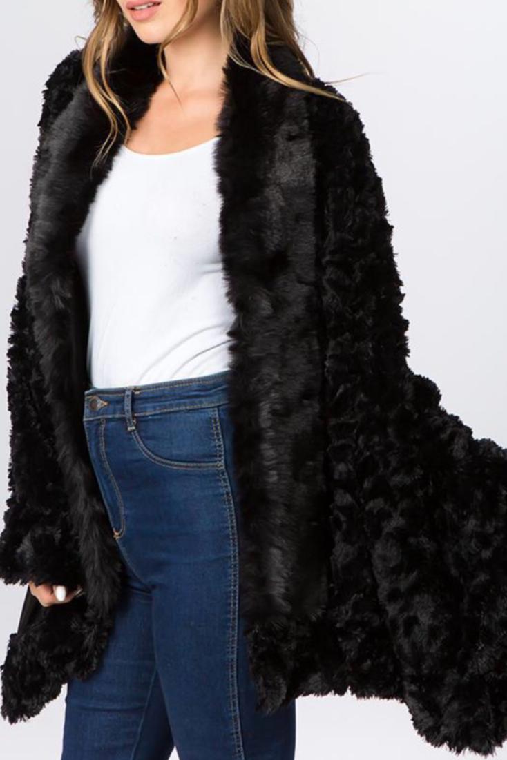Faux fur shawl Product Image