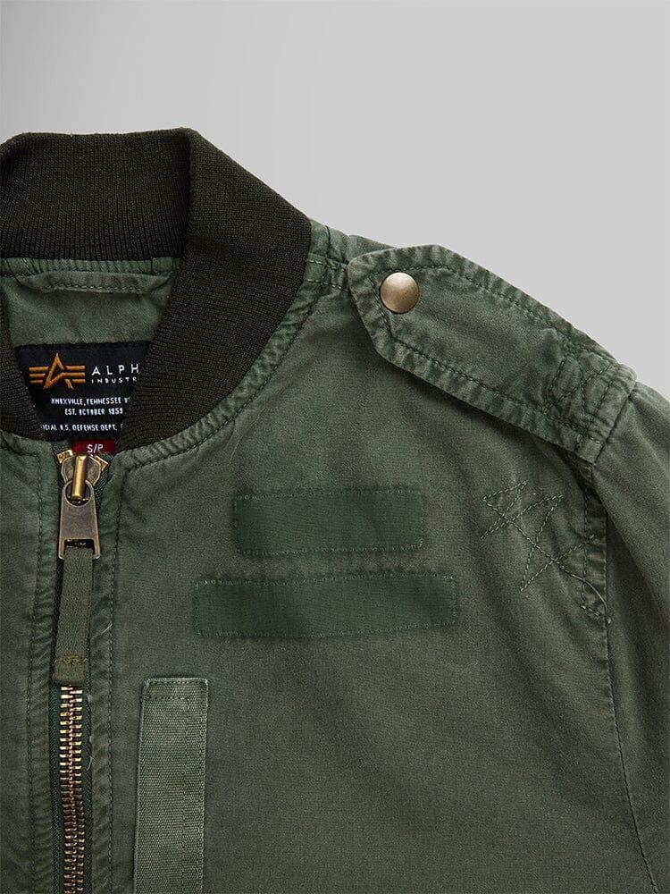 WOMEN'S L-2B RIP AND REPAIR BOMBER JACKET (OG-107 GREEN) - OG-107 GREEN / L Product Image
